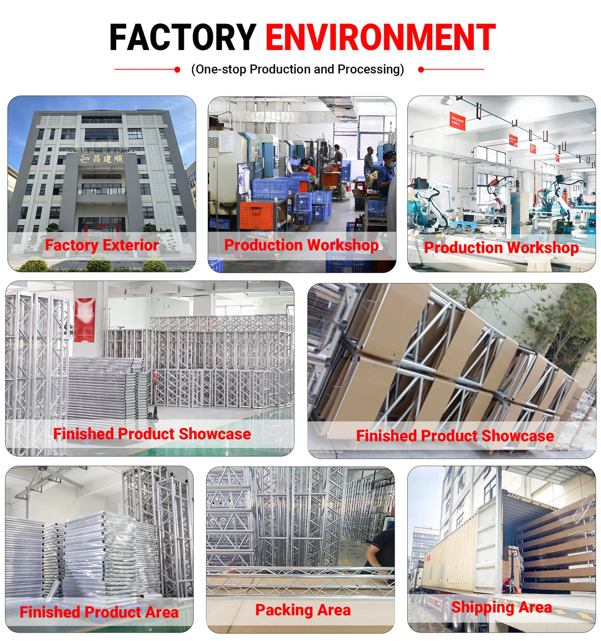 6082 T6 Aluminum Square Truss 290mm Modular F34 Stage Structure Heavy Duty Rigging for DJ Events Exhibitions