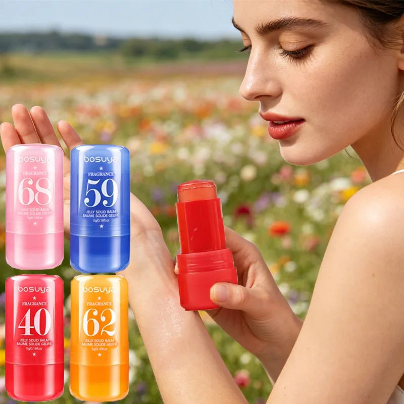 Jelly Fragrance Cream, Long-Lasting Fragrance, Elegant Light Fragrance, Emits Charming Aroma, Ideal Gift for Girls