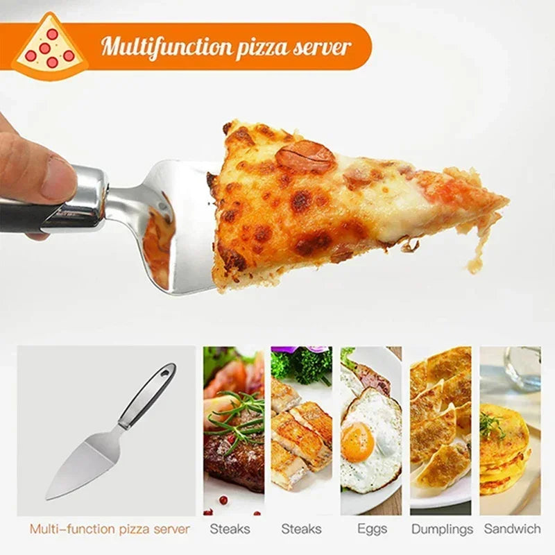 Premium Stainless Steel Kitchen Pizza Cutter Wheel Server Tools Knife Waffle Cookies Cake Bread Dough Slicer Kitchen Gadgets