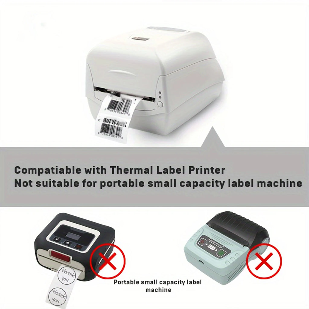 500/350 Sheets 4"x6" 4''x4'' Thermal Label Paper 100x150mm Adhesive Stickers For Thermal Shipping Labels Express Barcode Label