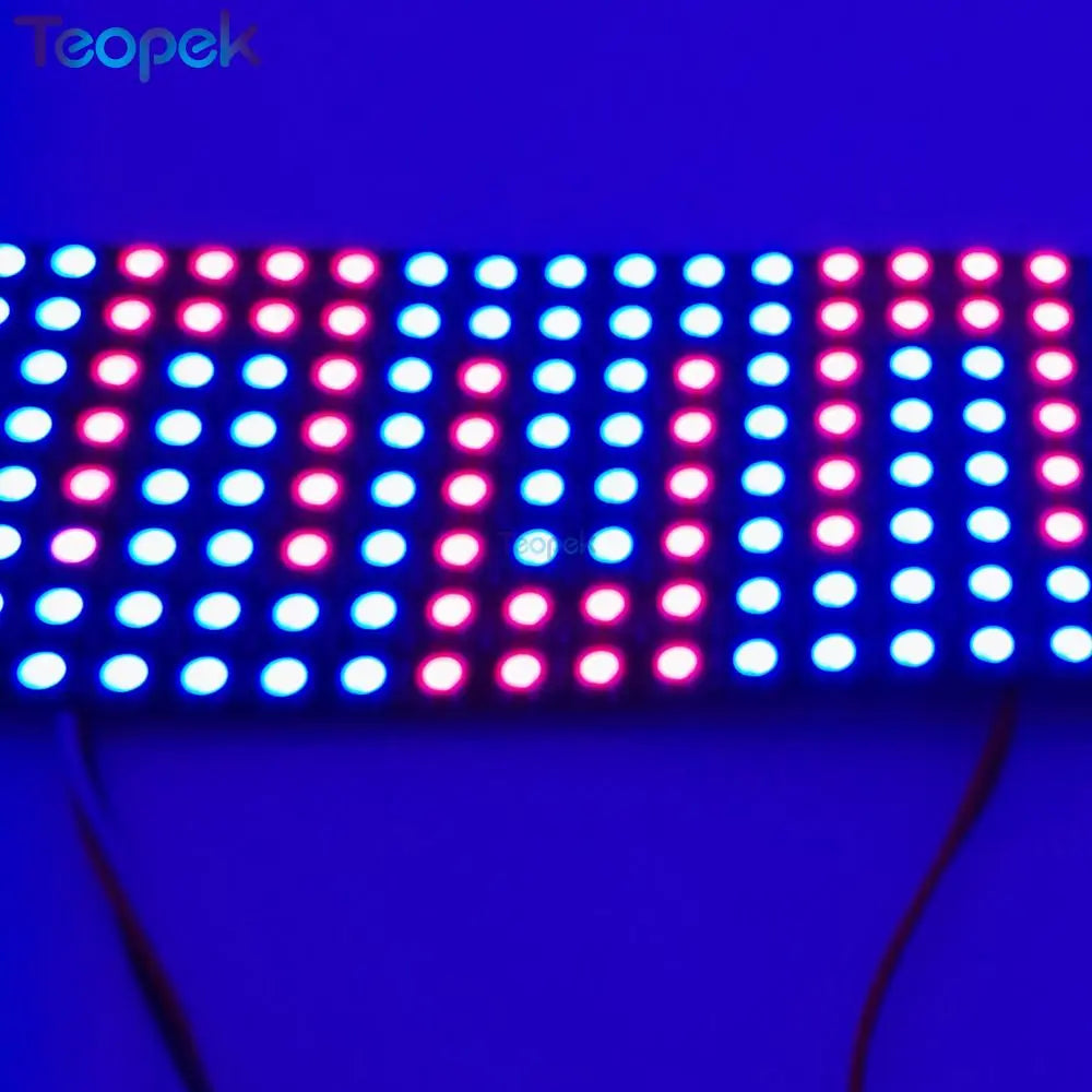WS2815 Flexible LED Screen 8x8 8x32 16x16 Individually Addressable Digital  Panel Light 2815 SMD 5050 DIY Display DC12V