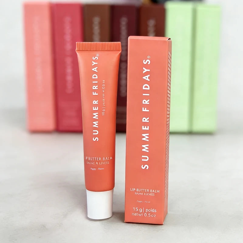Summer Friday's Long-lasting Moisturize Lip Oil Glaze Pink Sugar Vanilla Beige Birthday Cake Strawberry Soft Serv Gloss Lip Balm