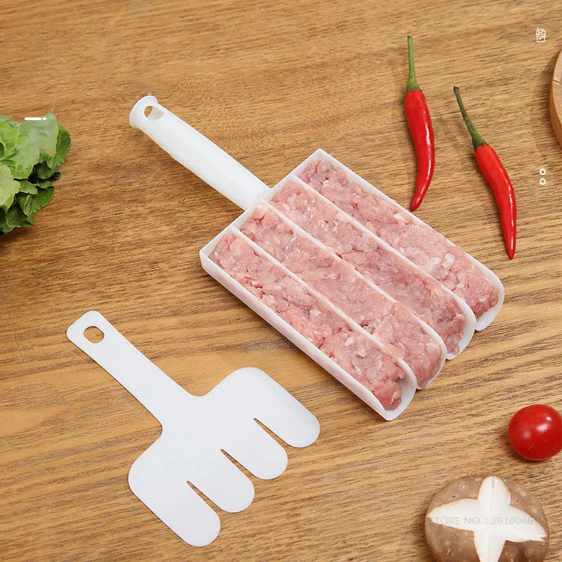 NEW Quadruple Meatball Maker Set Rice-Meat Dumplings Maker Fried Fish Meat Making Balls Mold Kitchen Gadgets Cooking Accessories