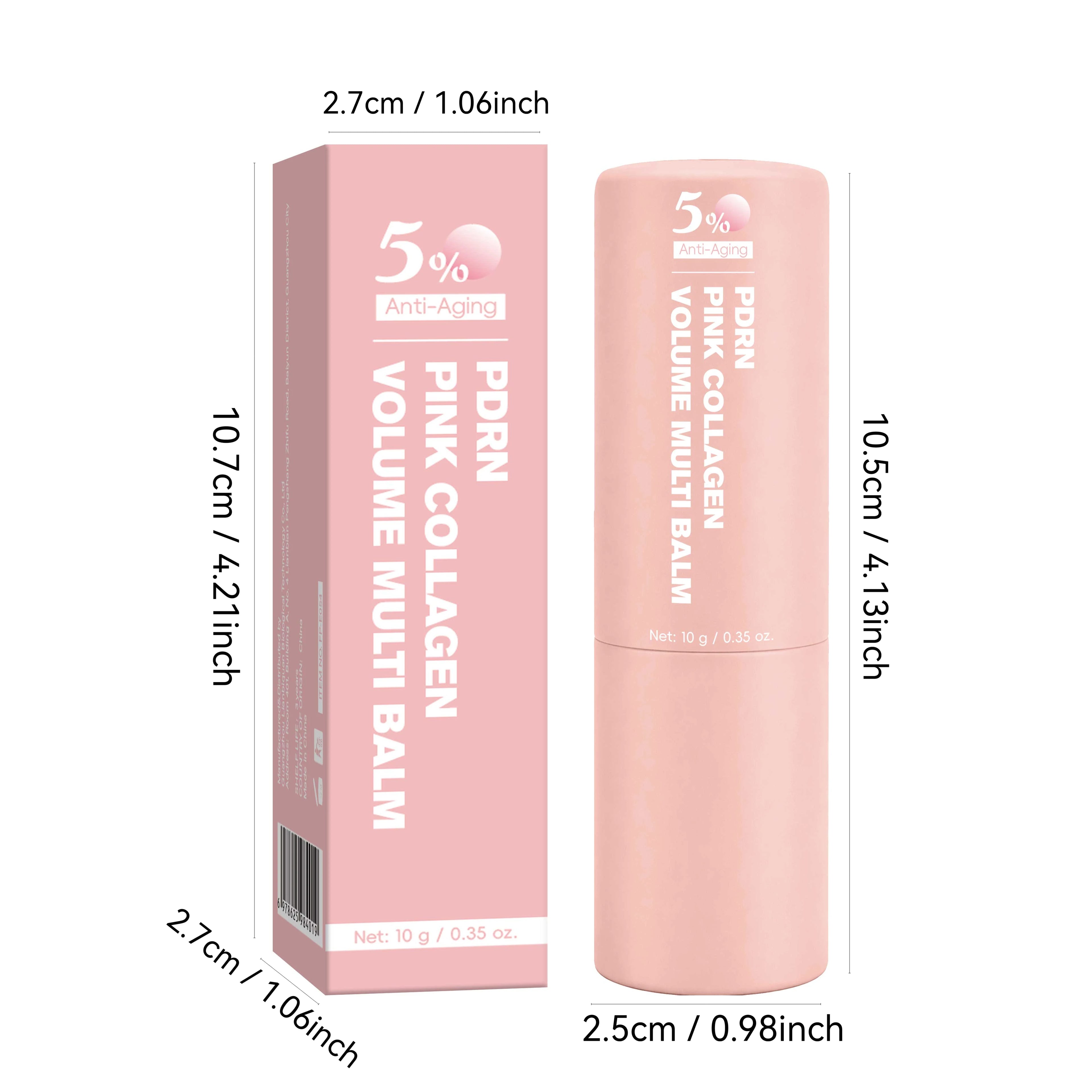 PDRN Pink Collagen Volume Multi Balm | All In One Volufiline, PDRN, NAD Stick ,Helping Look of Fine Lines, Firming Care,Lip Care