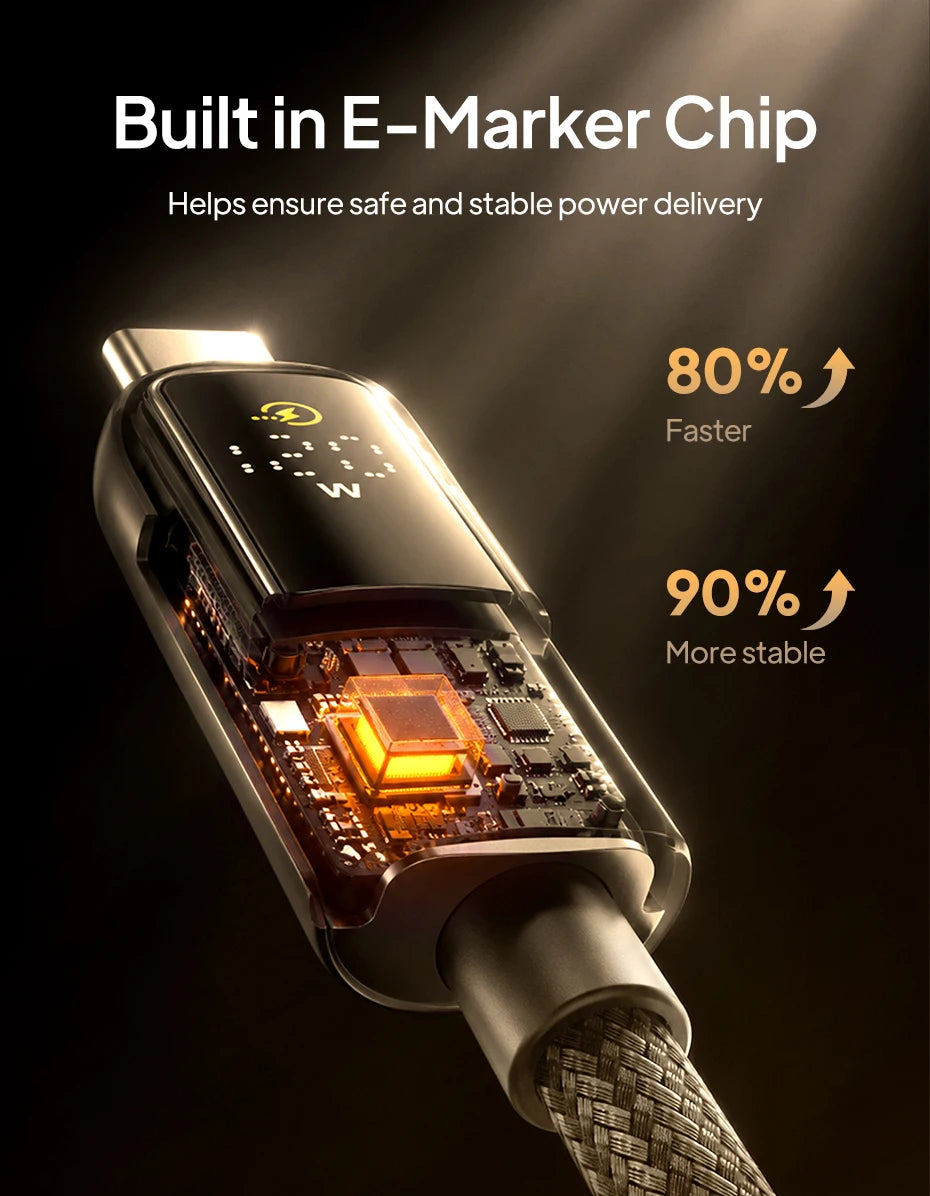 CABLETIME 240W USB C Cable Fast Charging Cable Data Sync Type C Display Cable for iPhone Duo iphone 18/17 Huawei MacBook Laptop