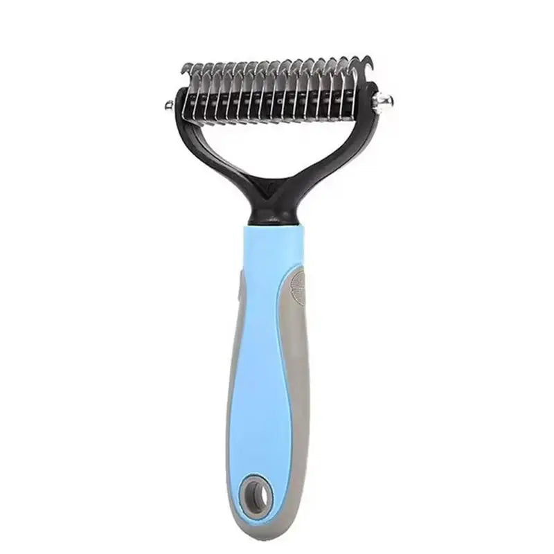 (New) 1Pcs Professional Pet Deshedding Brush 2 Sided Dematting Dog And Cat Hair Remover Grooming Shedding Supplie