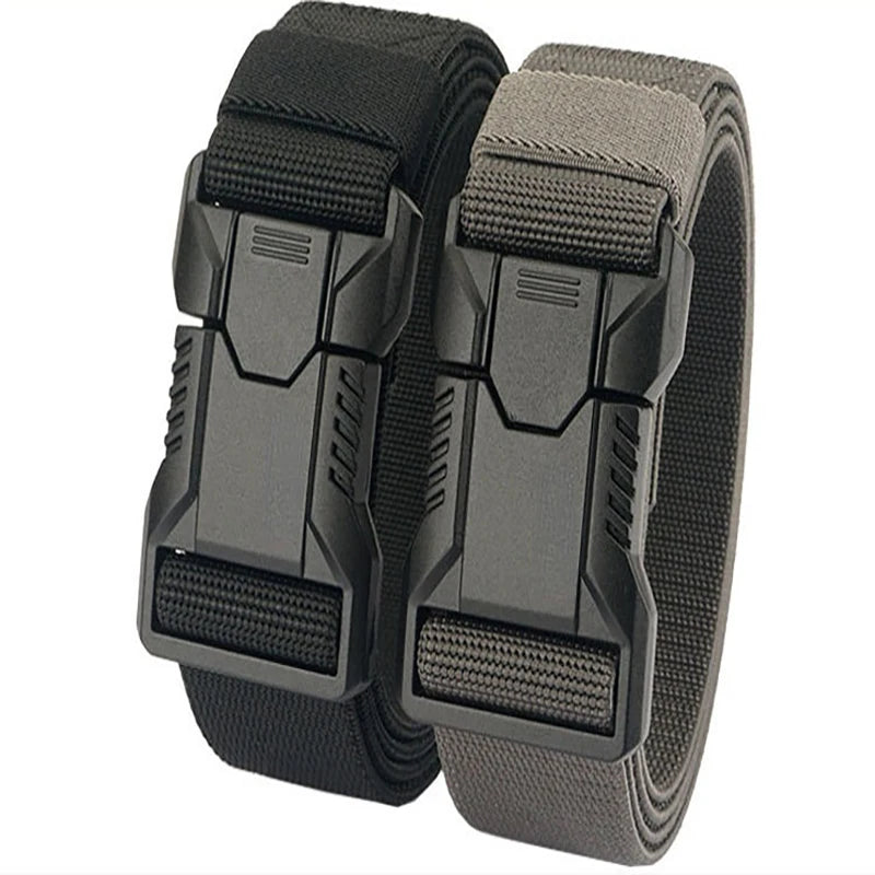 1pc Lightweight Tactical Quick-Release Buckle Belt Workwear Wear-resistant Outdoor Commuting Military Training Pants Belt