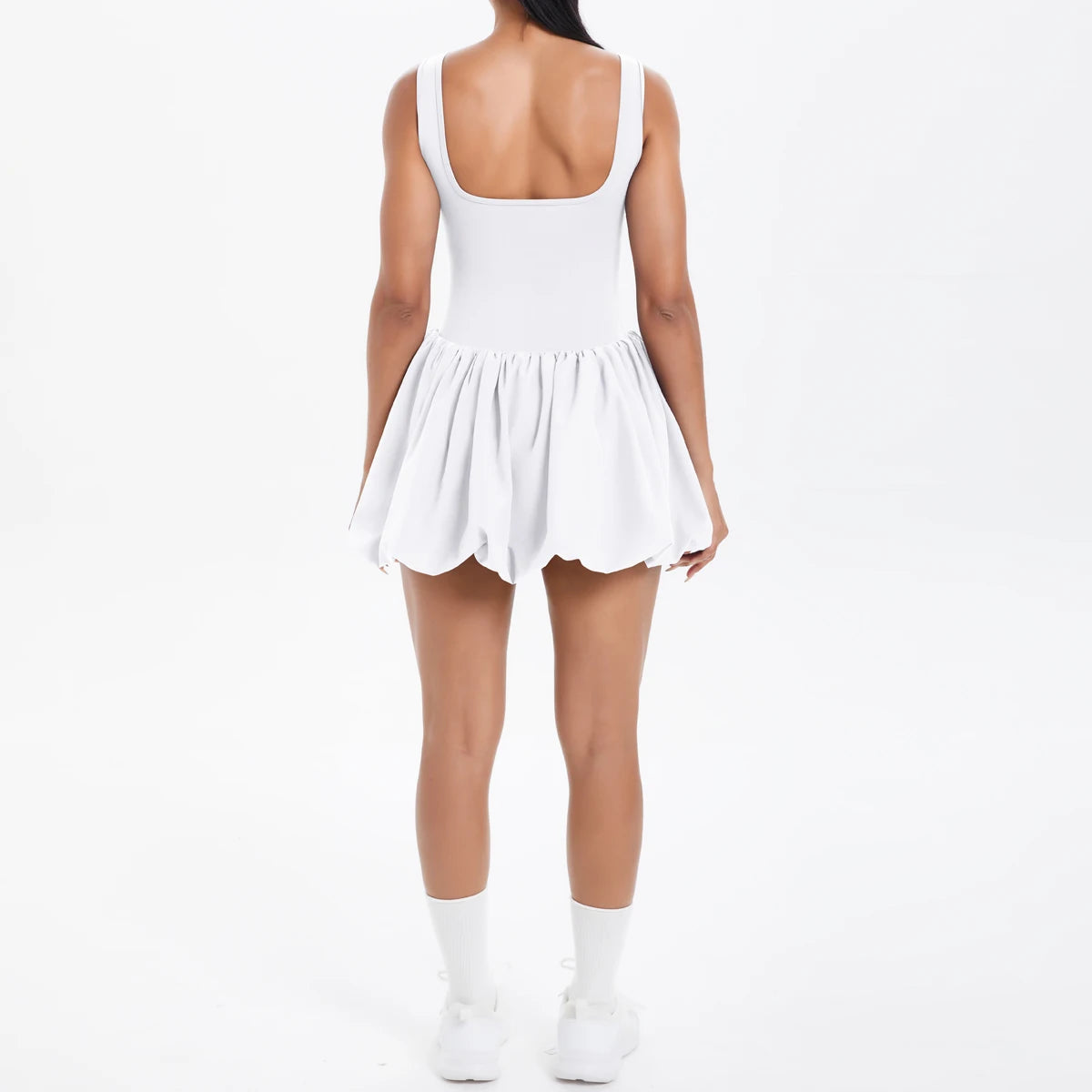 Athletic Yoga Fitness Dress Fitness High Stretch Slim Double Side Non-slip Women's Sports Dresses