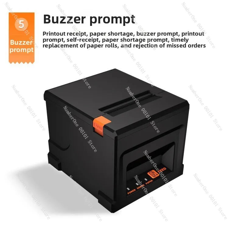 Bill printer 80MM thermal printer automatic paper cutting front desk receipt kitchen order quick printing