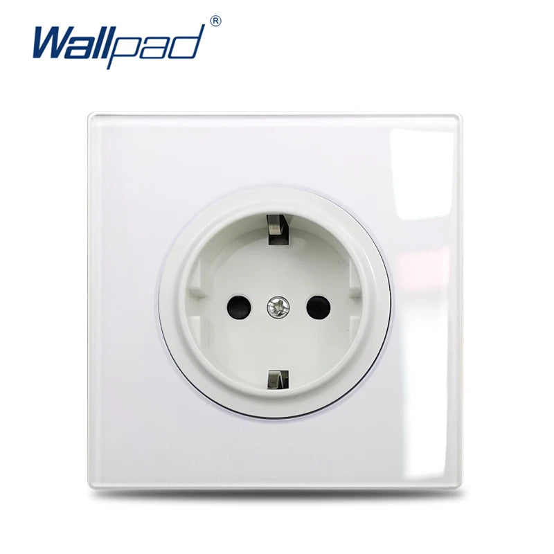 Wall Light Switch 1 2 3 4 Gang Tempered Glass Panel Blue LED Night Light White Black Gray Gold Pass Through Low Price