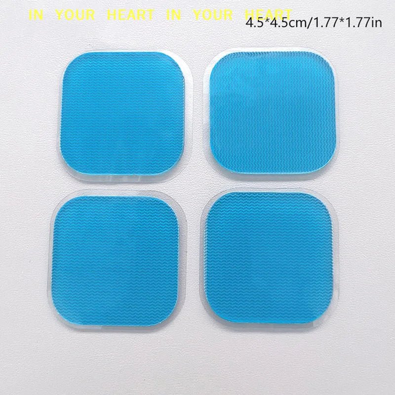 Fitness Hydrogel For Abdomen Muscle Stimulator Slimming Massage Machine 4PCS EMS Gel Pads For EMS Trainer Abdominal Gel Stickers