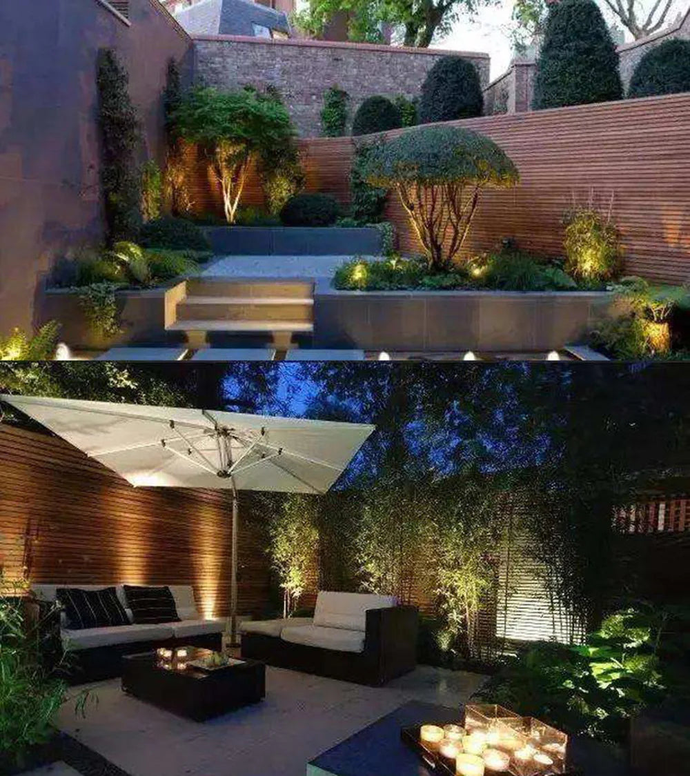 LED Lawn Light Lamp RGB Waterproof Spotlight Green Yellow Courtyard Landscape Illuminated Trees Lights Ground Mounted Floodlight