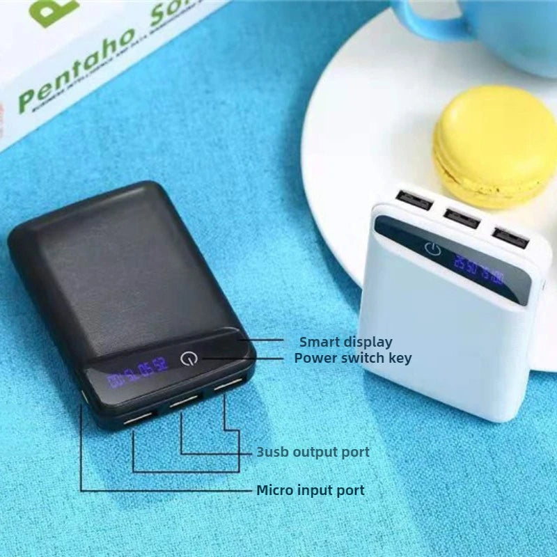 3×18650 DIY Shell Mobile Phone Charge Power Bank Case DIY Box 3 USB Ports 18650 Power Bank Case  Power Bank Cover Kit