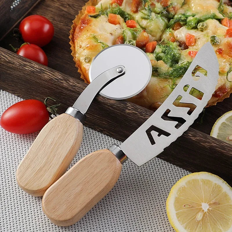 Pizza Cutter Stainless Steel Pizza Knife Pizza Slicer Kitchen Gadgets for Cheese Cake Bread Pie Waffles Bakeware Kitchen Tools