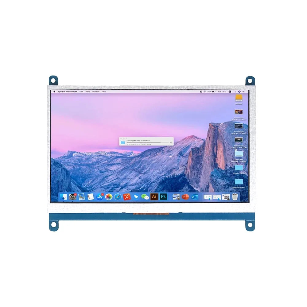 7 Inch Raspberry Pi 4/3/2/B/B+/A+ Monitor 1024x600 IPS 5-Points Capacitive Touchscreen Drive Free HDMI Display For Win 7/8/10