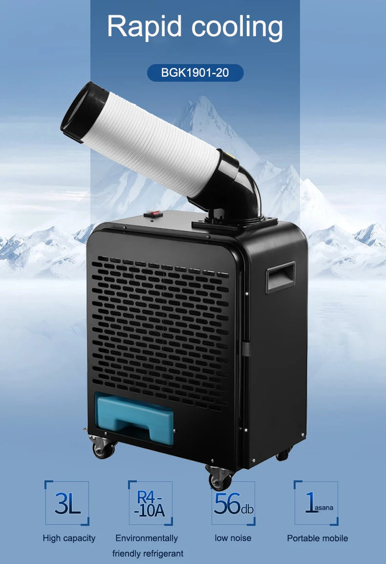 700w Air Cooler 6800BTU Mobile Portable Eco-friendly AC220-240v Industrial Air Conditioner Air Cooler