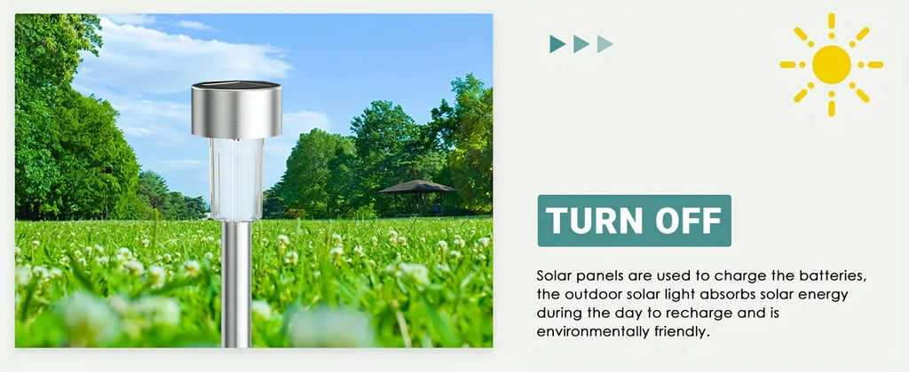 Outdoor Solar Lights Garden Lights Solar Powered Lamp Lantern Waterproof Landscape Lighting Pathway Yard Lawn Garden Decoration