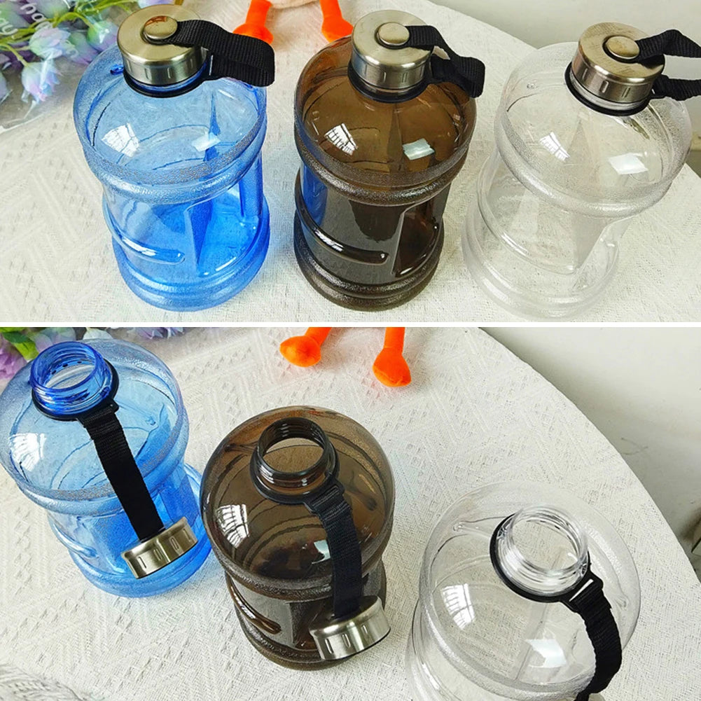 2.2L Gym Water Bottle Large Capacity Sports Water Jug Portable Running Hydration Bottle Multifunction for Camping Hiking