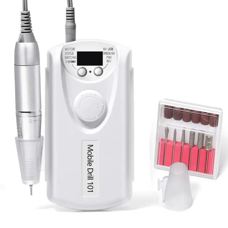 35000 RPM Rechargeable Nail Drill Machine Professional Portable Electric Manicure File For Nails Gel Polish Remove Grinding