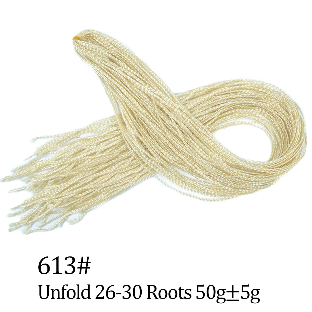 28 Inch Crochet Box Braids Colored Synthetic Braid Synthetic Zizi Braiding Brown Blue Red Crochet Hair For Women Hair Extensions