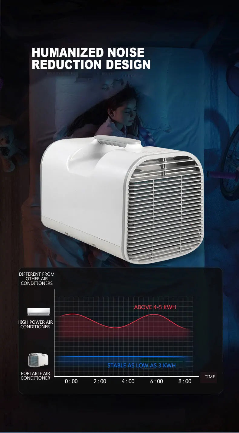 Outdoor 4000BTU Air Conditioning Machine Camping Air Conditioner Mobile Free Installation Portable aires acondiciinado
