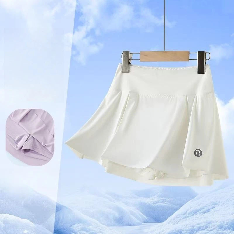 Kids Girls Pleated Skirt Shorts 2025 New Fashion Children Sporty Skirt Summer Quick Drying Clothing Teenage Girls Tennis Skirts