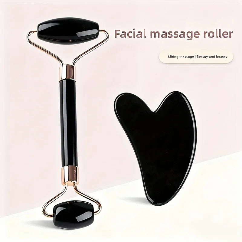 Beauty Massage Tool Sets, New Lightweight Plastic Beauty Stick, Dual-Ended Face, Body Massage Tool Includes Roller Massage
