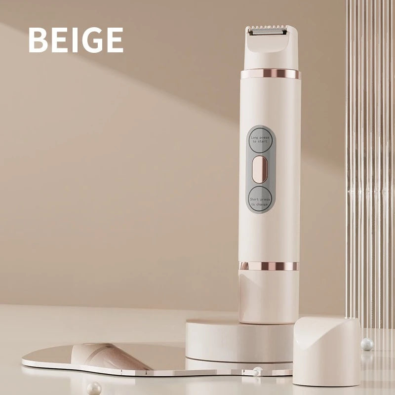 Dual‑head 2‑in‑1 Ladies Hair Trimmer, Electric Body Shaver, Ideal Christmas & New Year Holiday Gift for Women