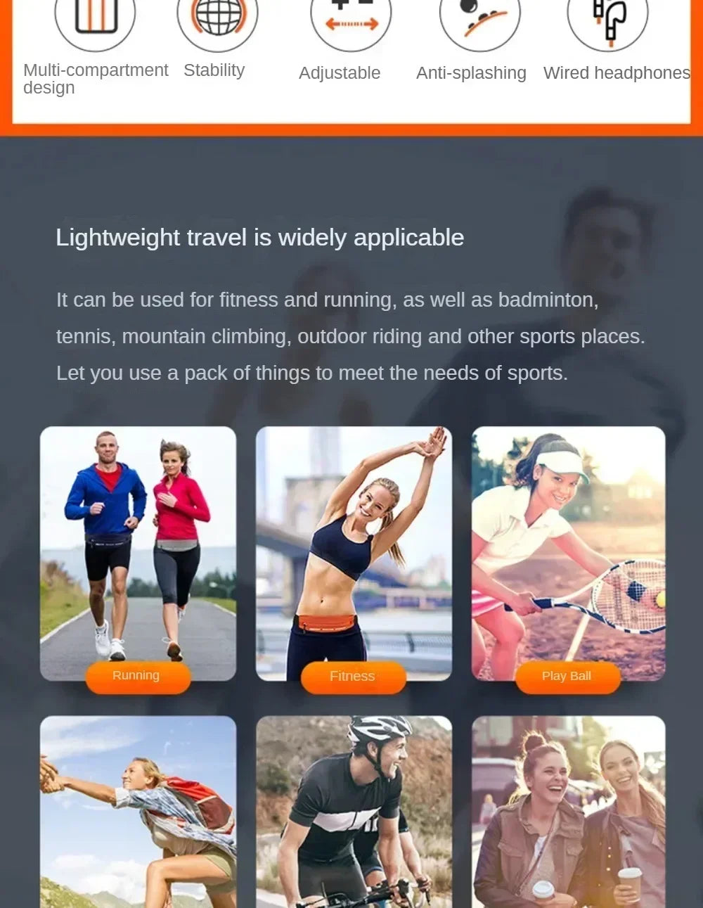 New Running Belt Bags Women Sports Fitness Waterproof For Money Phone Holder Jogging Training Key Belt