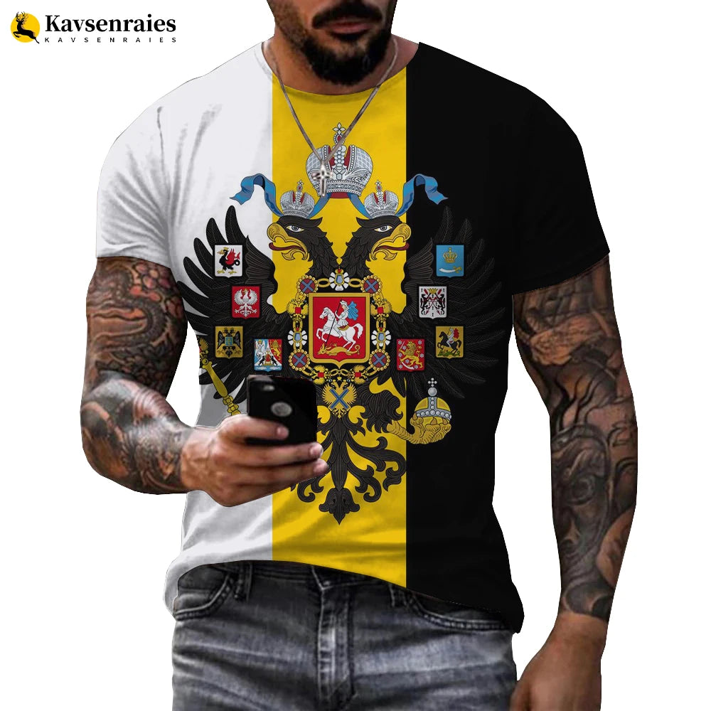 2022 Russia Flag 3D T-shirt Russia Bear CCCP Printed Harajuku Streetwear Oversized T Shirt Men Women Fashion Casual Cool Tops