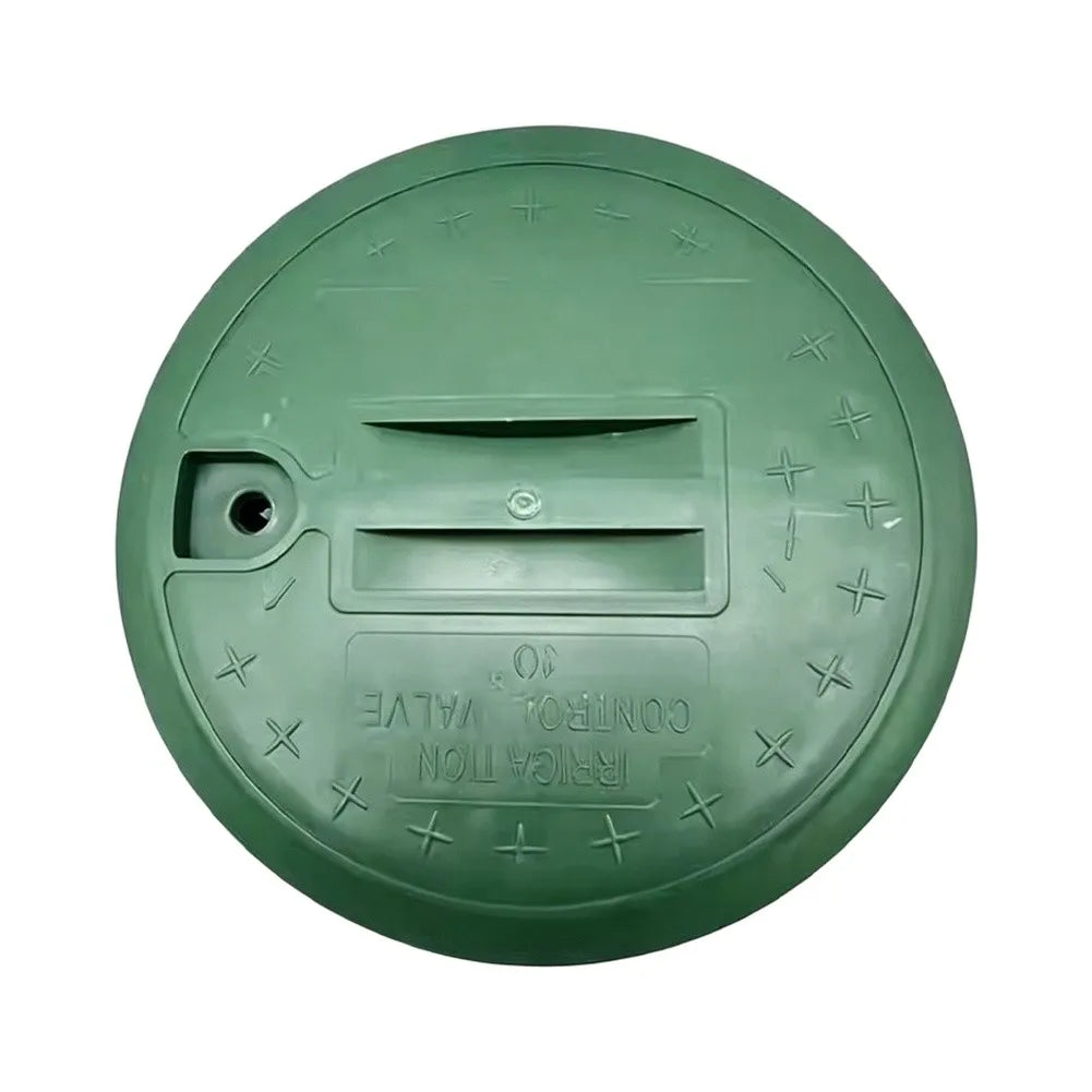 6-inch Landscape Valve Lid Accessing Underground Components Landscape Irrigation Green Plastic Lid Lightweight Design