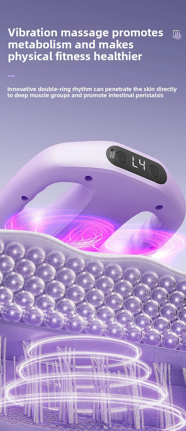 Lazy person's fascia ring fat-burning machine for belly, waist and leg slimming and body beautifying, fat-burning massage device