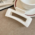 Square Soft Rubber Hair Claws Women Large Solid Silicone Shark Clip Grab Clip Anti Fall Non Fragile Clip Headband Hair Clip M