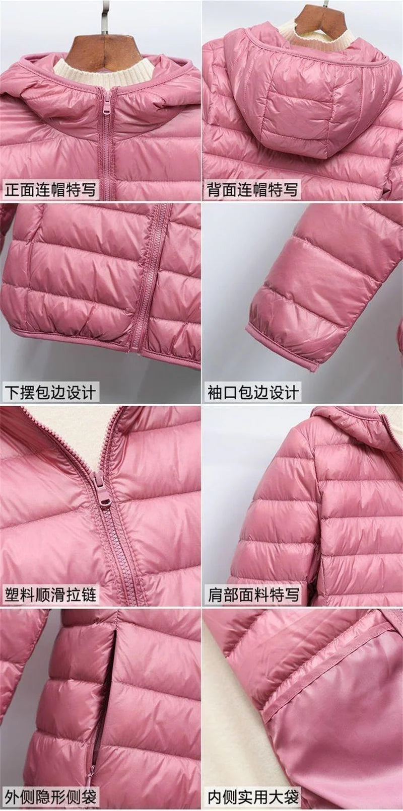 Down Jacket Women's Short Autumn Winter New Parkas Stand-UP Collar Hooded Warm Cotton Padded Coat Large Size Outcoat Ladies Tops