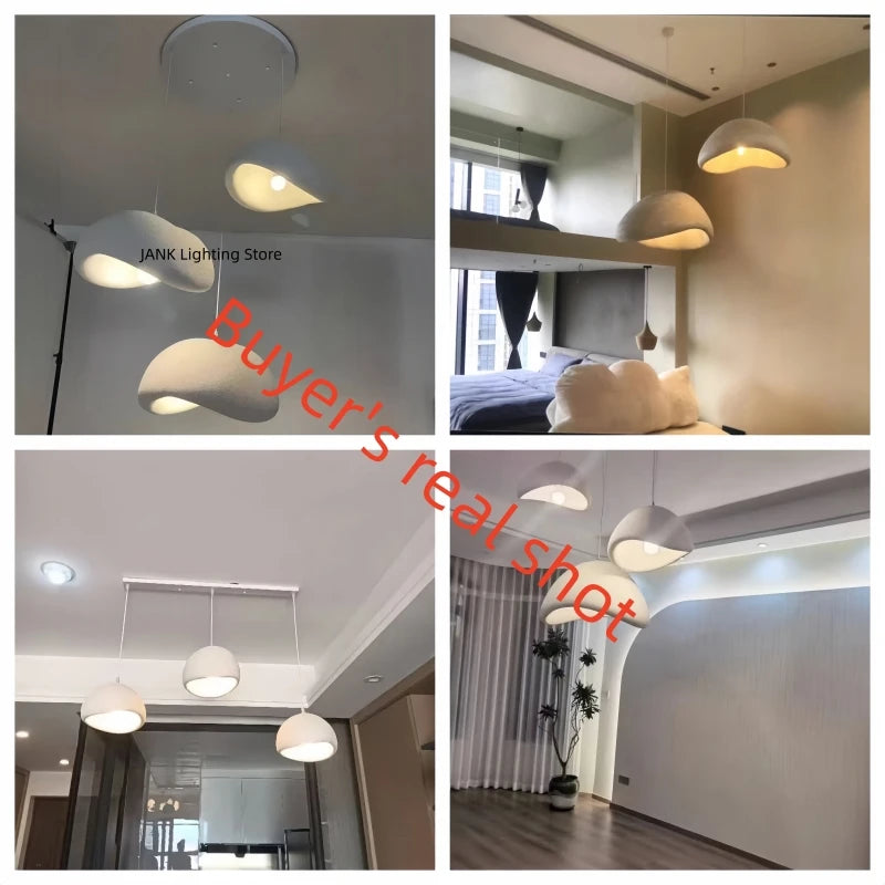 Minimalism Wabi Sabi LED Pendant Lamps For Living Dining Room Restaurant Loft Decor Hanging Chandelier Art Suspension Luminaire