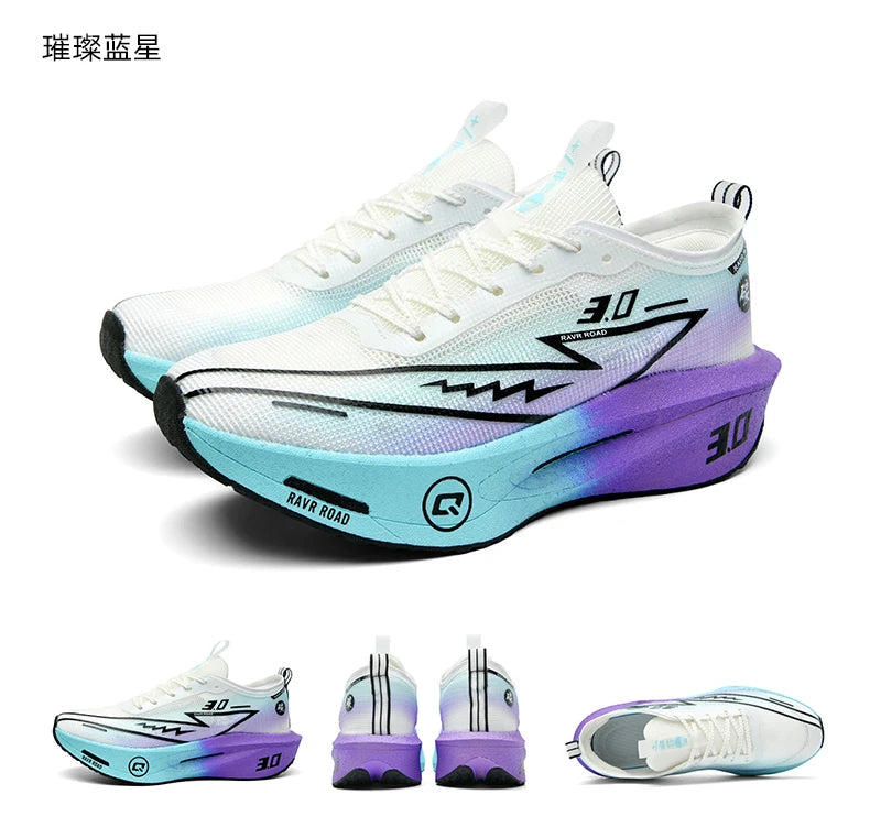 Men Running Shoes Carbon Board Marathon Sports Speciality Breathable Lightweight Women's Comfortable Athletic Nonskid Sneakers