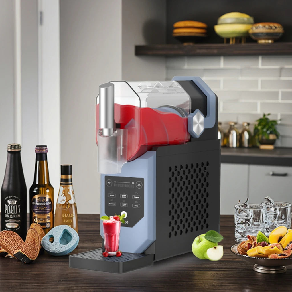 2L Stainless Steel Electric Slush & Ice Cream Maker, Fast Freezing for Home & Commercial Use