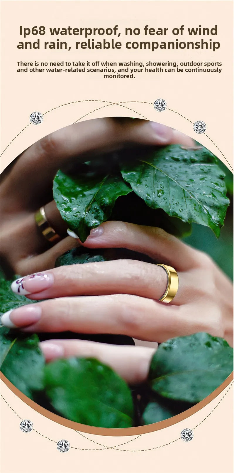 Wholesale 2026 Smart Fitness Ring Waterproof Health Tracker with Video Switching Compatible with IOS Android Unisex