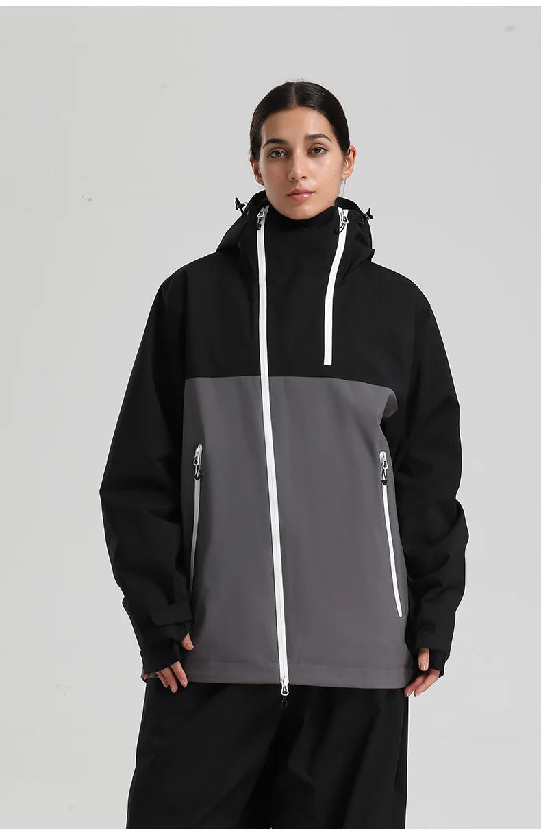 2026 Mens Snowboard Jacket Ski Coat Women Waterproof Insulated Baggy Snowboard Coats Winter Hooded Mountain Hiking Warm Outdoor