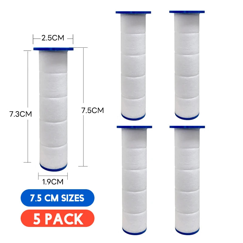 3/5/10 Pcs Shower Head Filter,Replacement Shower Head Cotton Filter Set Water Purification,Bathroom Accessories