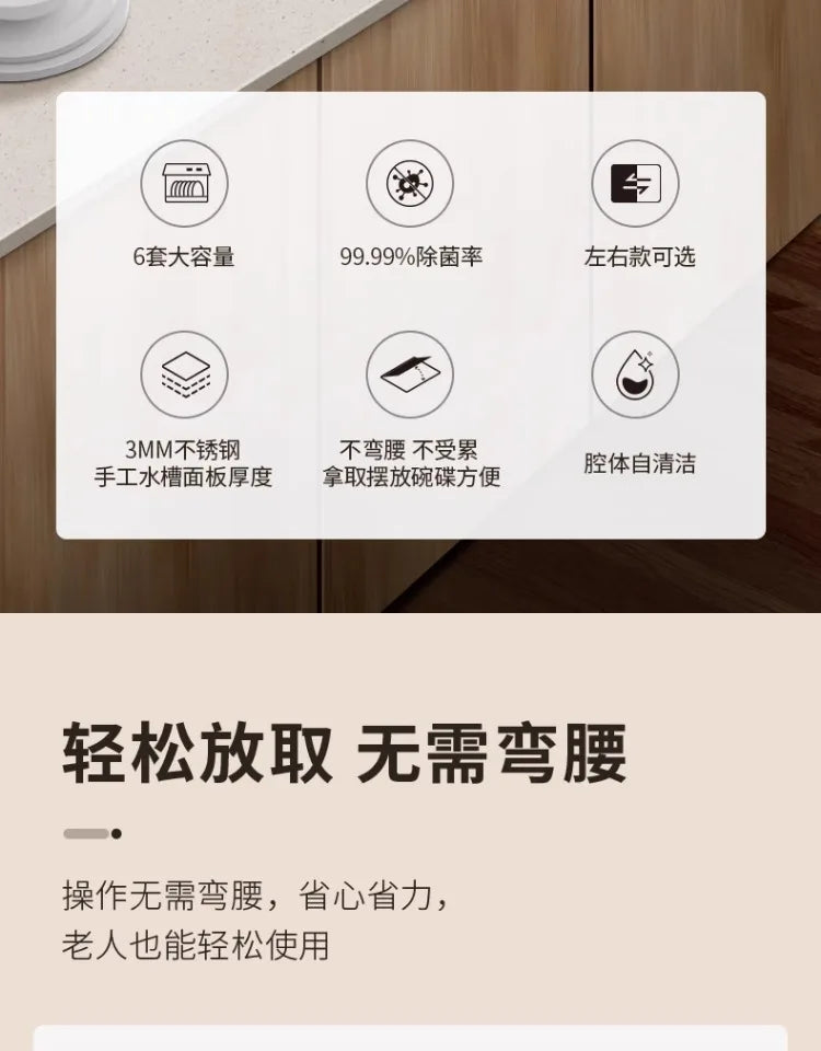 Integrated sink, dishwasher, integrated fully automatic kitchen, embedded washing fruits and vegetables