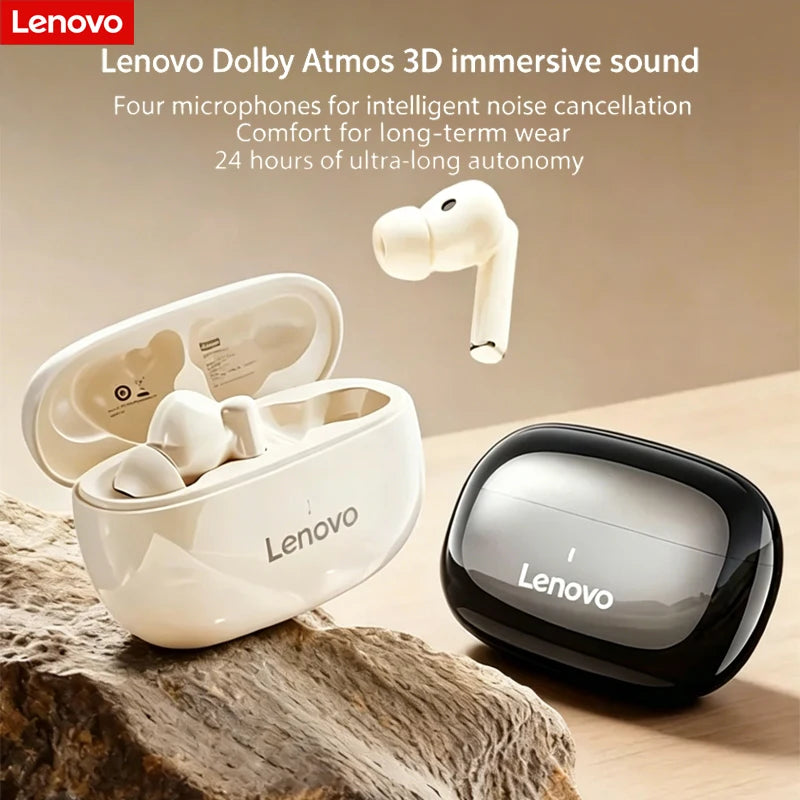 Lenovo TA210 TWS Wireless Bluetooth 5.3 Earphones Gaming Low Latency Dual Mode Music Earbuds Sports In-Ear Headset With Mic New