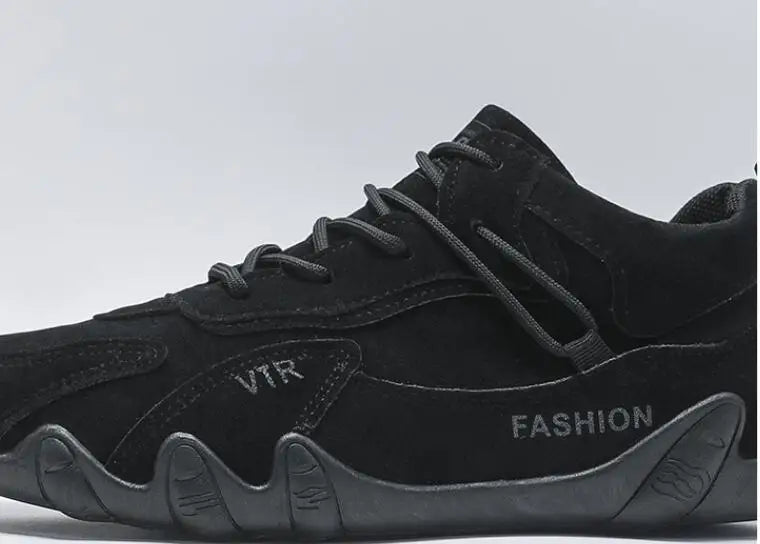 Waterproof Leather Ankle Boots for Men Waterproof Sneakers lace Up Leather Casual Sneakers for Men Casual Motorcycle Shoes