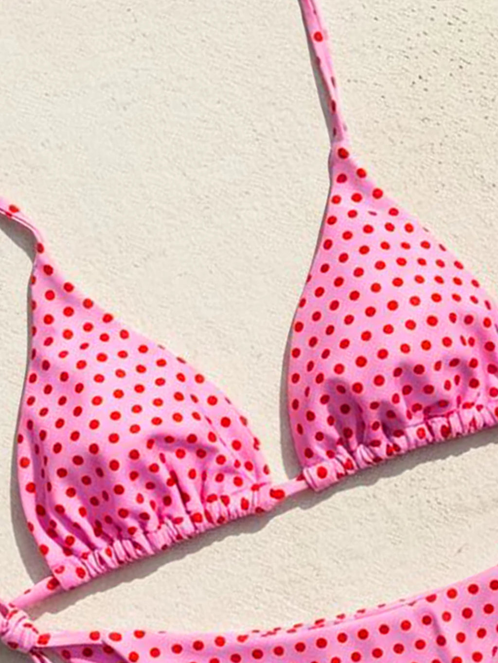 2026 Women's Retro Polka Dot Bikini Set Push up Tie Side Swimwear Sexy String Bikini Bottom for Beach Vacation Bathing Suits