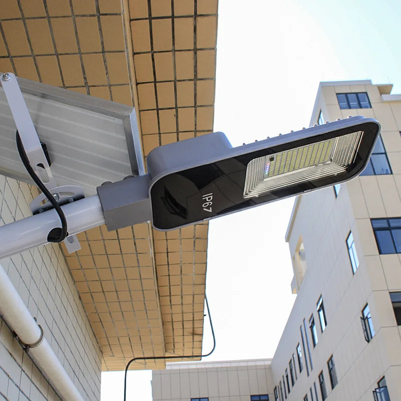 Solar Street Lights Outdoor IP67 Solar Lamp Dusk to Dawn Solar Powered Road Light for Garden/Parking-Lot/Driveway/Square/Yard