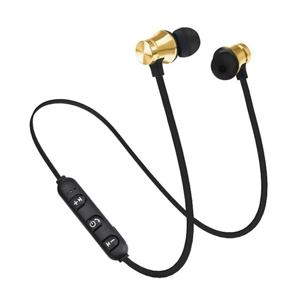 Magnetic Wireless Bluetooth Stereo Music Earphone In-Ear Headset Sport Earbud Earpiece With Microphone For iPhone Xiaomi Huawei