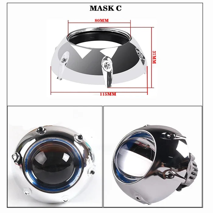 SANVI 2PCS S13 60W 6000K Dual Hyperboloid Bi LED Projector Lens 3R G5 H4 h7 9005 9006 Auto Projector Lens LHD Headlight
