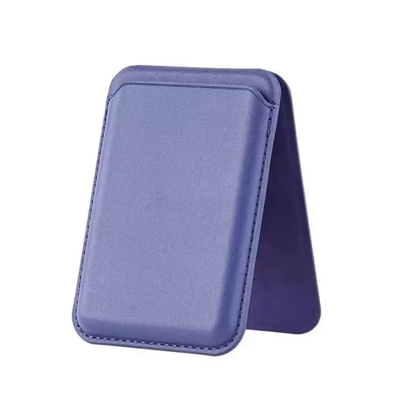 3 in 1 MagSafe Magnetic Leather Card Holder Foldable Phone Stand Wallet Case For iPhone 17 16 15 14 13 12 Pro Max Card Pocket