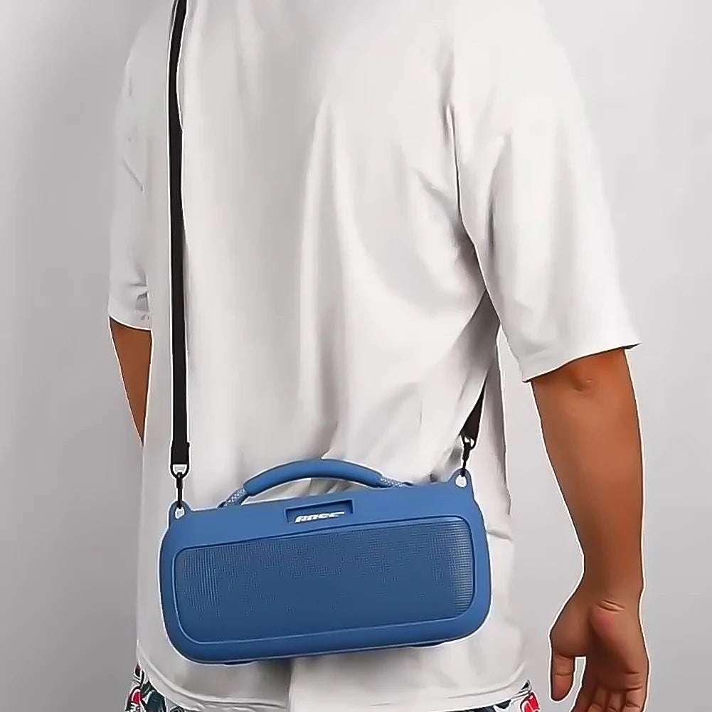 Silicone Cover Case Travel Carrying Case Protective Case Cover Skin Speakers Pouch Bag for Bose SoundLink Max Speaker