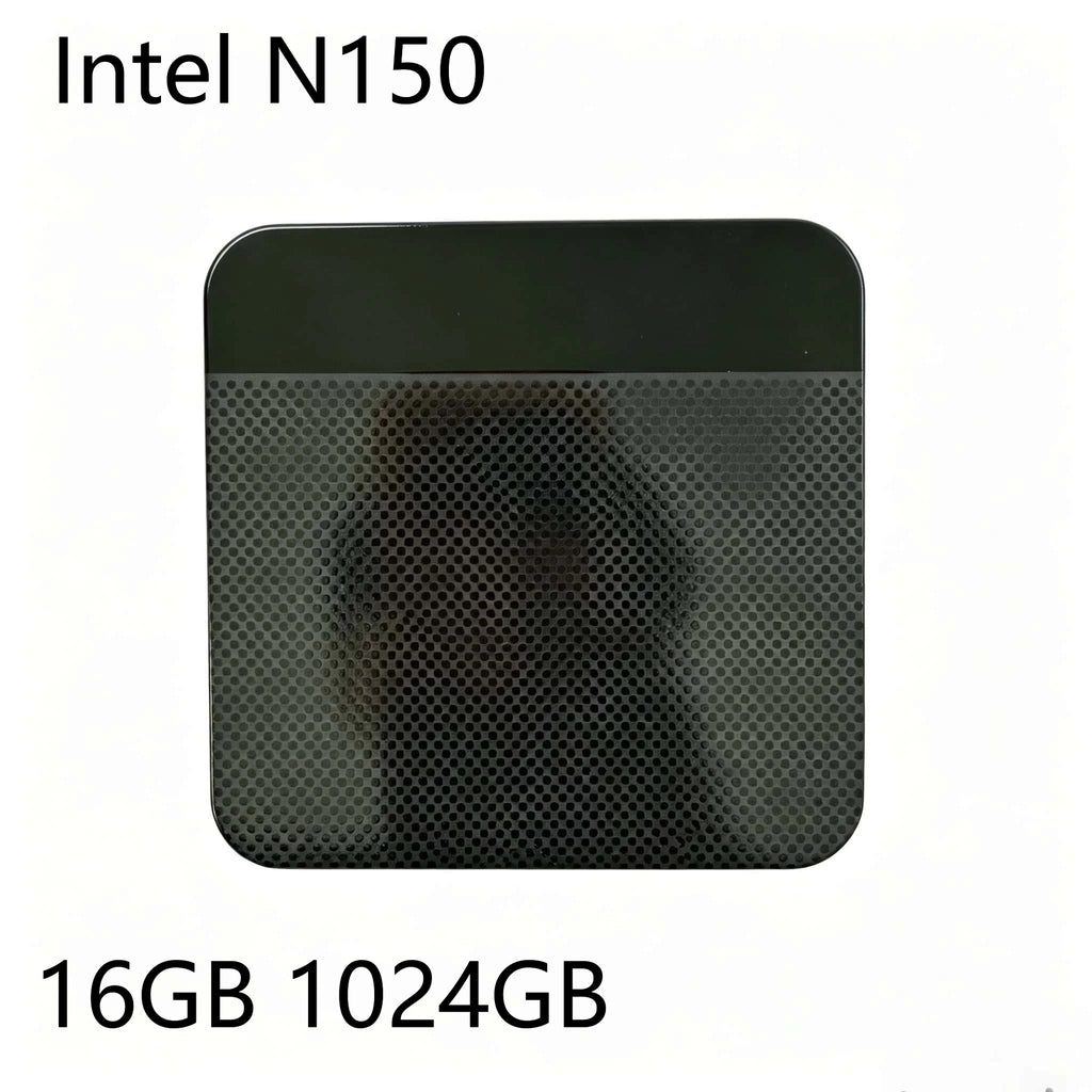 Mini PC Intel N150 16GB DDR4 512GB M.2 NVMe SSD Triple 4K Output WiFi6 Silent Cooling Office Home Desktop Pro Ultra Fast Max